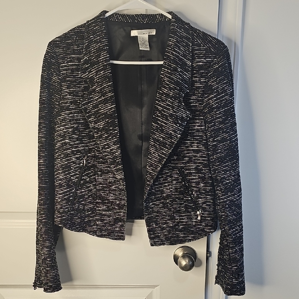 WD.NY Black and White Tweed Blazer
